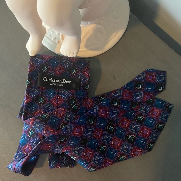 Christian Dior Gem Pattern Tie - Picture 3 of 3